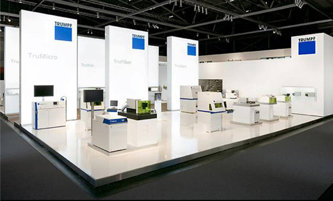 Trumpf , FISCHER & PARTNER lichtdesign. planung. realisierung FISCHER & PARTNER lichtdesign. planung. realisierung Gewerbeflächen Messe Design