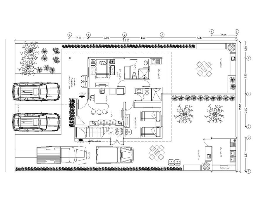 Planta Baja Stonehenge Urbano Casas rústicas Piedra