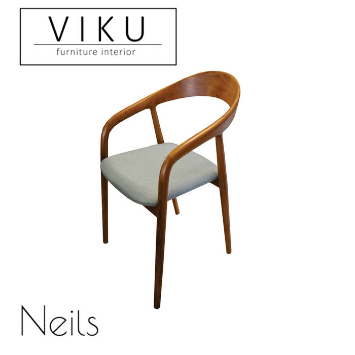 Neils dining chair viku Ruang Makan Gaya Skandinavia Kayu Wood effect kursi makan,dining chair,neils,furniture,kitchen set,Chairs & benches