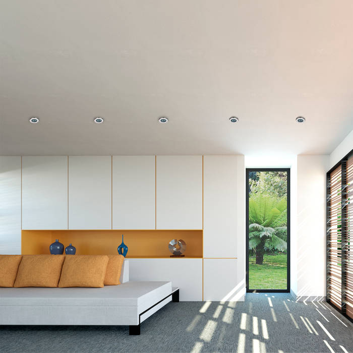 Casa Santander, Punto De Fuga Arquitectura Punto De Fuga Arquitectura Moderne Wohnzimmer Ziegel