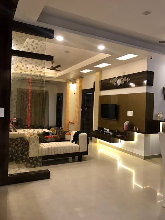 Residential Flat Ats Advantage Indirapuram Modern Living Room By