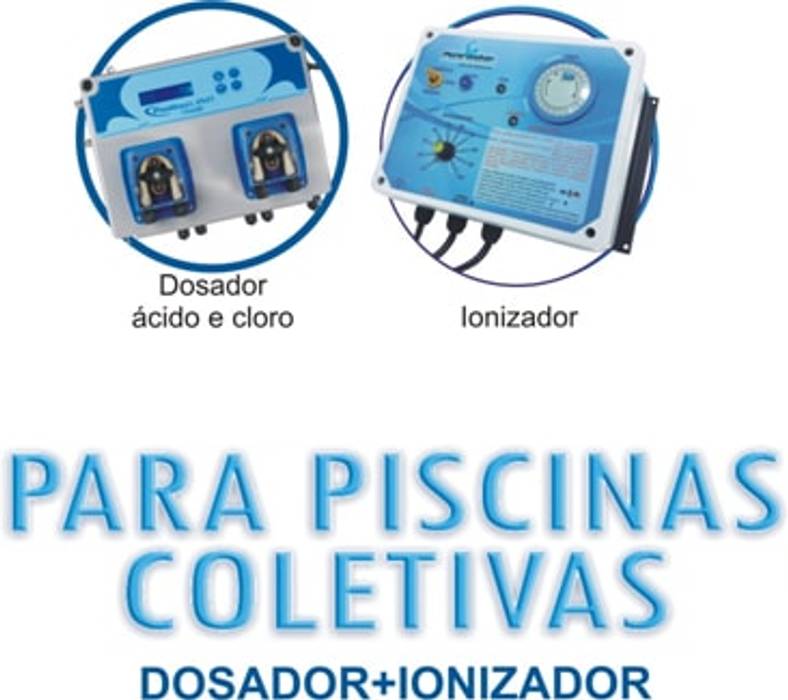 SISTEMA POR IONIZAÇÃO UPGRADEOBRAS (Produtos e M.O. Instal.) Piscinas modernas Piscina