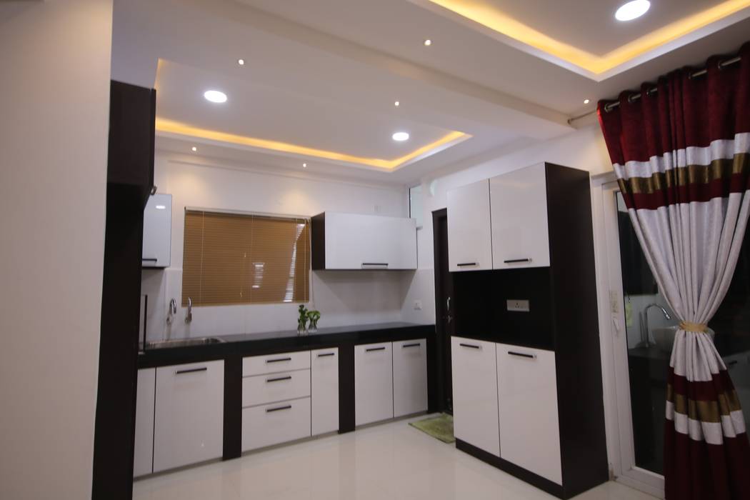 Modular Kitchen Enrich Interiors & Decors Kitchen units Plywood