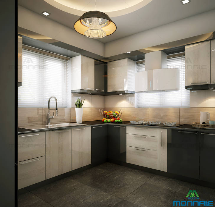 Modern Style Interior Design, Monnaie Interiors Pvt Ltd Monnaie Interiors Pvt Ltd Modern kitchen