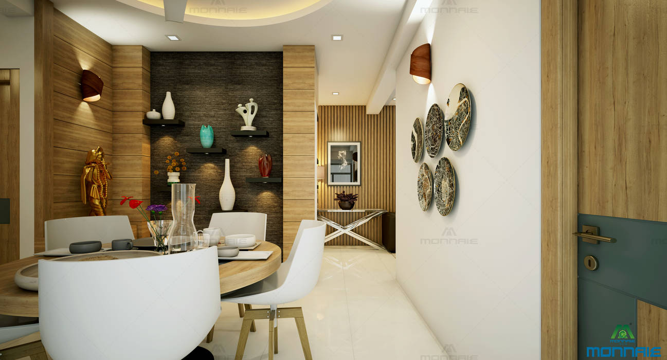 Modern Style Interior Design, Monnaie Interiors Pvt Ltd Monnaie Interiors Pvt Ltd Modern Dining Room
