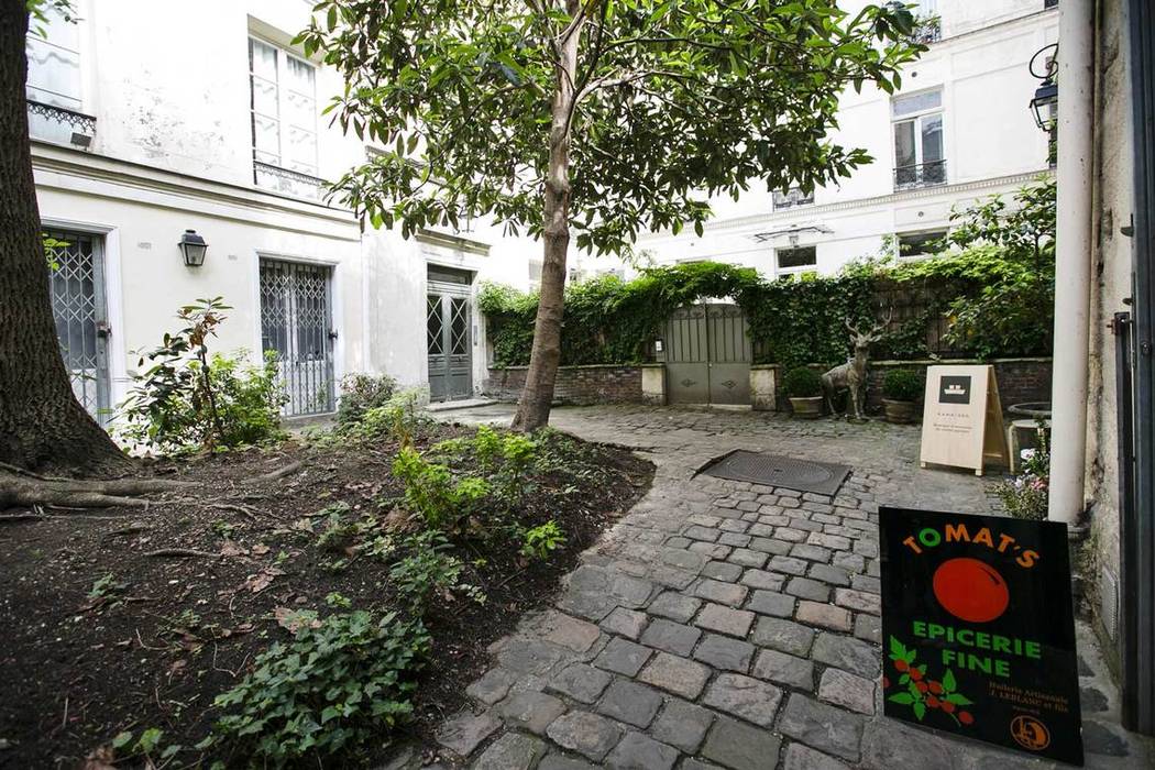 Extérieur ATELIER FLORENT - Architectes d'Intérieur Paris Jardin minimaliste Pierre