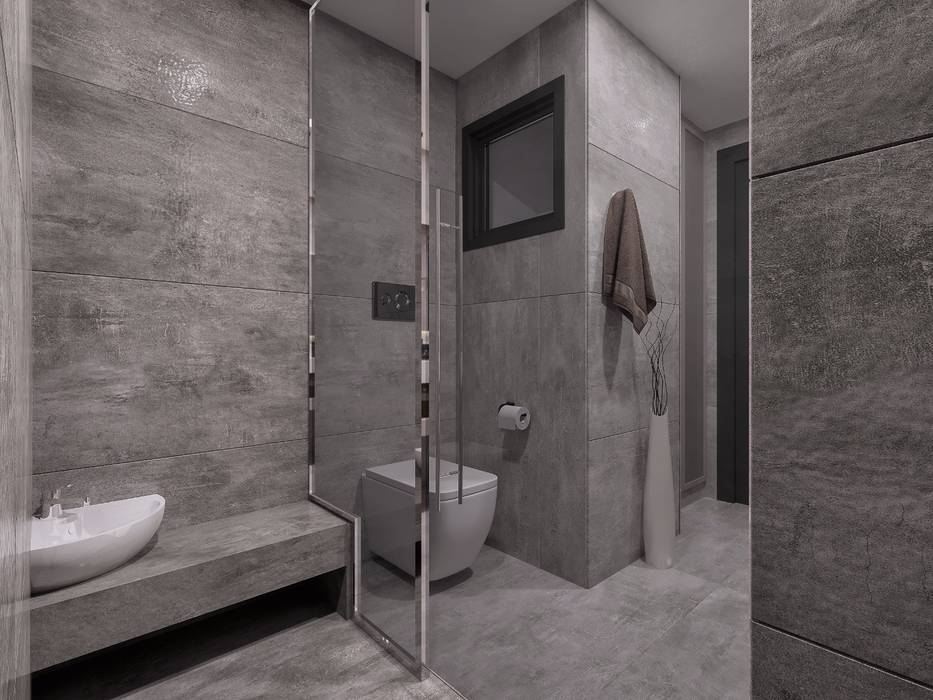 Aynalar ANTE MİMARLIK Modern Banyo ayna,antrasıt,seramik