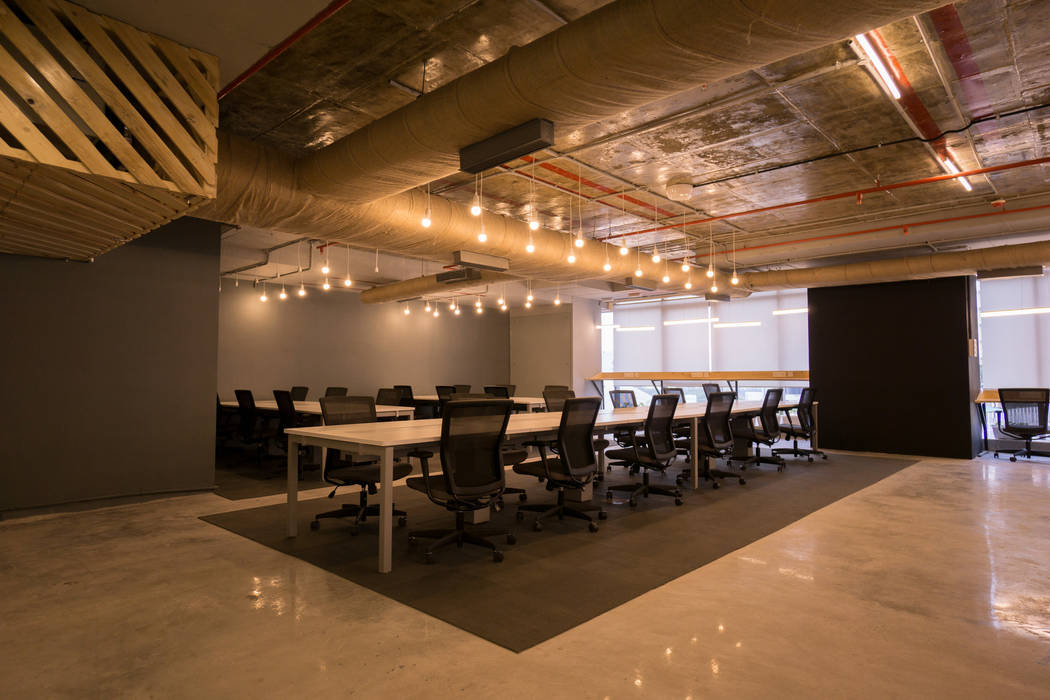 Workstations Studio Gritt Commercial spaces Concrete Office buildings