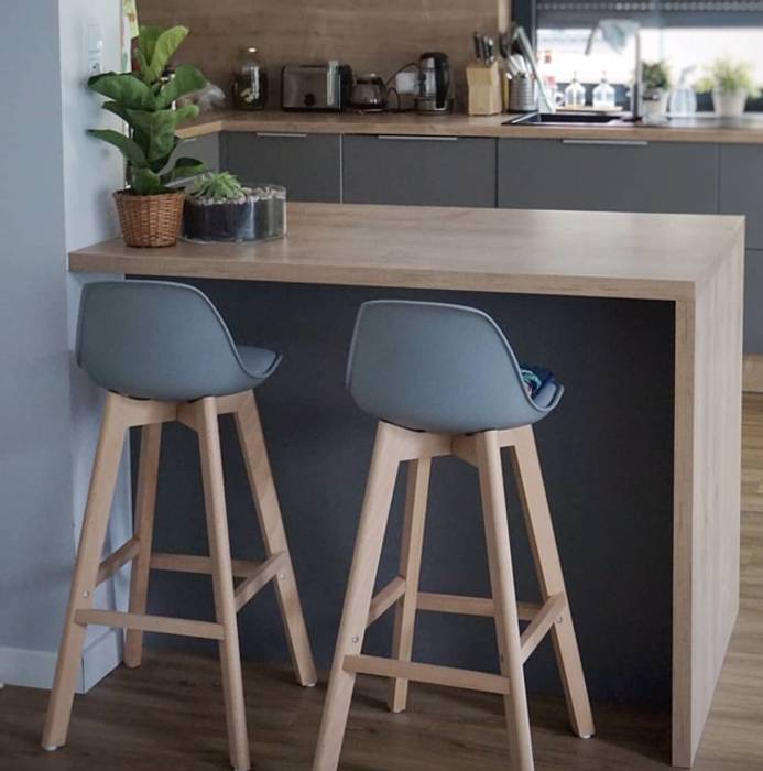 Cozinha Super Moderna, AL Interiores AL Interiores Unit dapur Kayu Wood effect