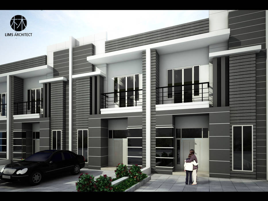 Ruko dan Town House Design, Lims Architect Lims Architect Commercial spaces Offices & stores