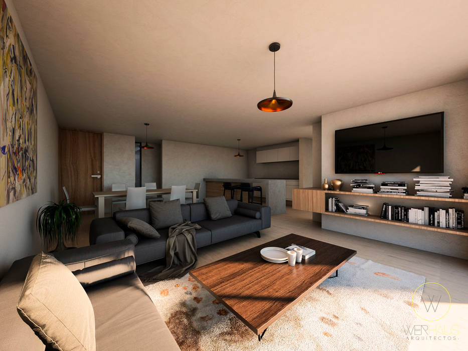 -DEPARTAMENTOS VISE -, WERHAUS ARQUITECTOS WERHAUS ARQUITECTOS Living room