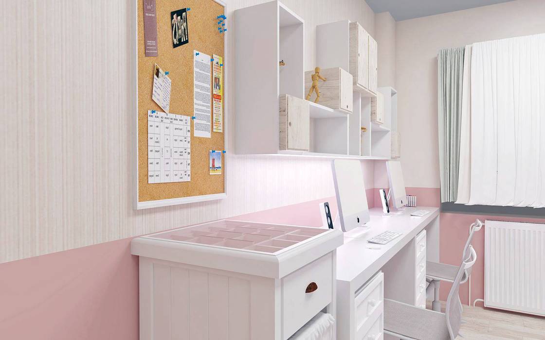 Çocuk Odası Tasarımları, AlevRacu AlevRacu Girls Bedroom لکڑی Wood effect