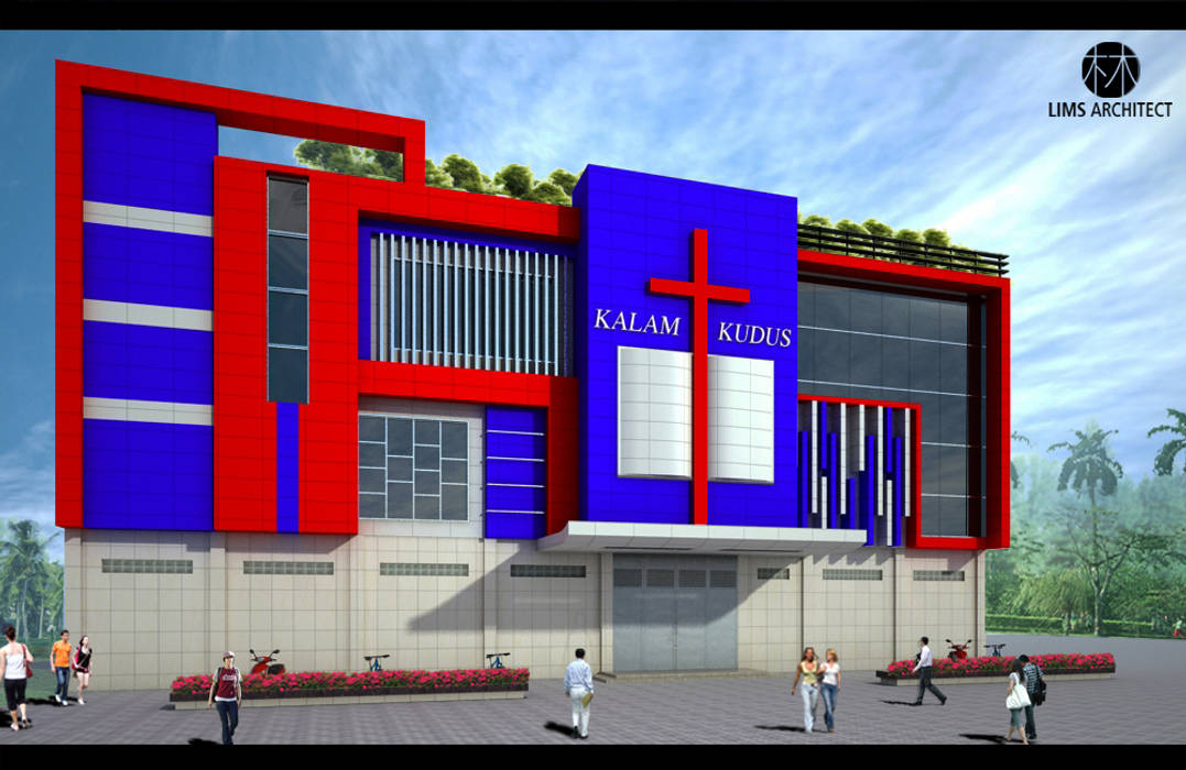 Kalam Kudus School Siantar city, Lims Architect Lims Architect مساحات تجارية مدارس