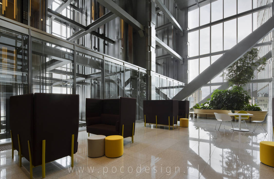 Lobby City Space, Pracownia Projektowa Poco Design Pracownia Projektowa Poco Design Powierzchnie handlowe Biurowce