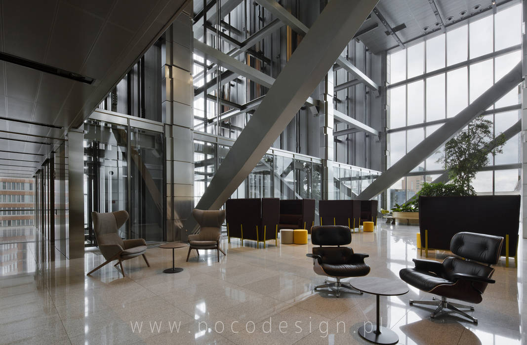 Lobby City Space, Pracownia Projektowa Poco Design Pracownia Projektowa Poco Design Commercial spaces Office buildings