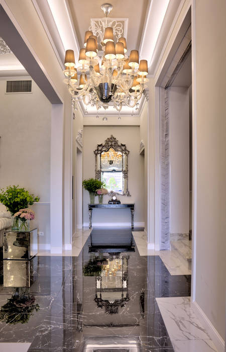 lampadari Murano classici illuminazione hotel lusso MULTIFORME® lighting Ingresso, Corridoio & Scale in stile classico Vetro Illuminazione