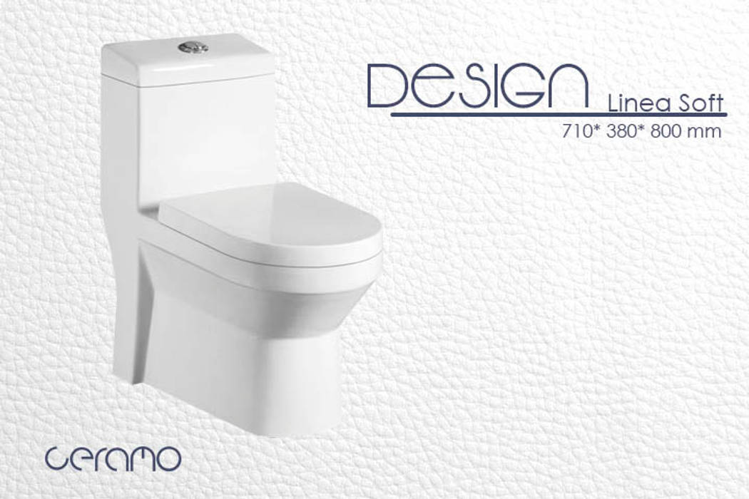 WC Modelo Design Tanque alto Kavana Revestimientos Baños de estilo moderno Cerámica Aseos