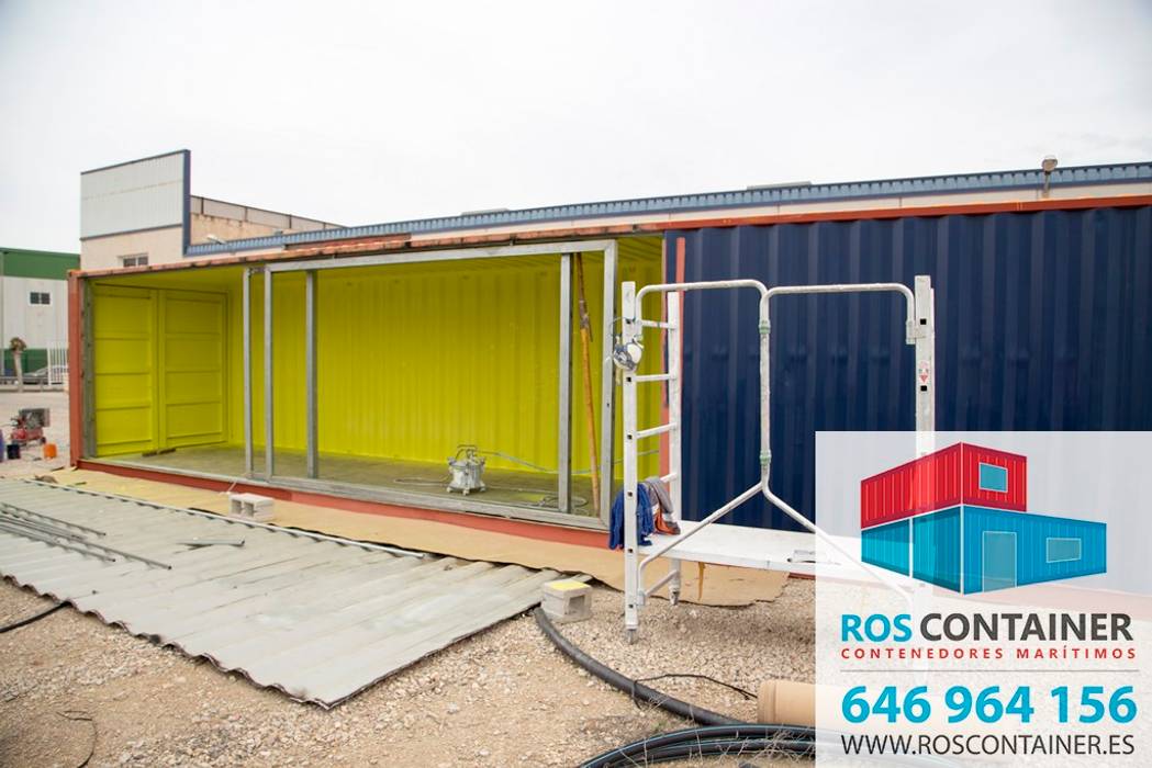contenedores marítimos para eventos, Ros container Ros container Commercial spaces Iron/Steel Office buildings