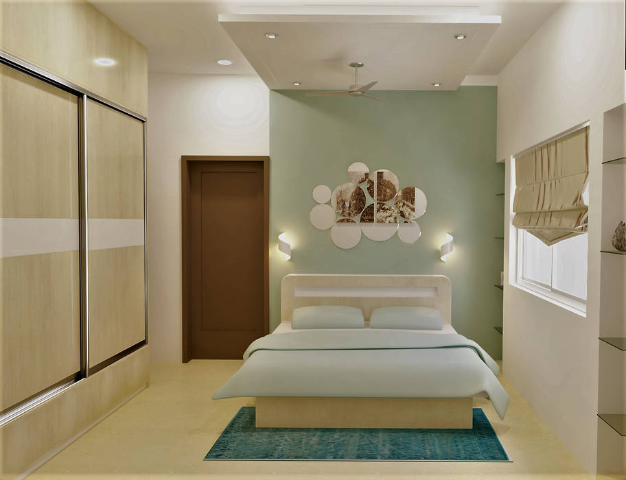 Moden Bedroom Designs Golden Spiral Productionz (p) ltd Modern style bedroom