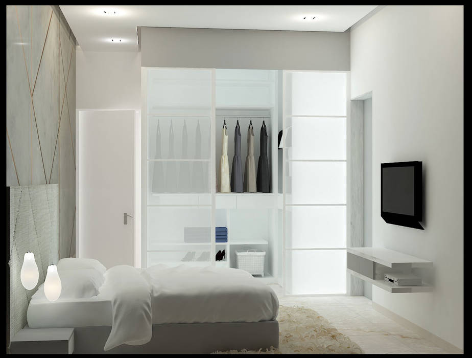 Moden Bedroom Designs Golden Spiral Productionz (p) ltd Modern style bedroom