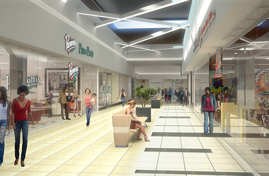 Imported and supplied Thavani mall with tiles, Italian Vibes PTY Italian Vibes PTY Commercial spaces Shopping Centres