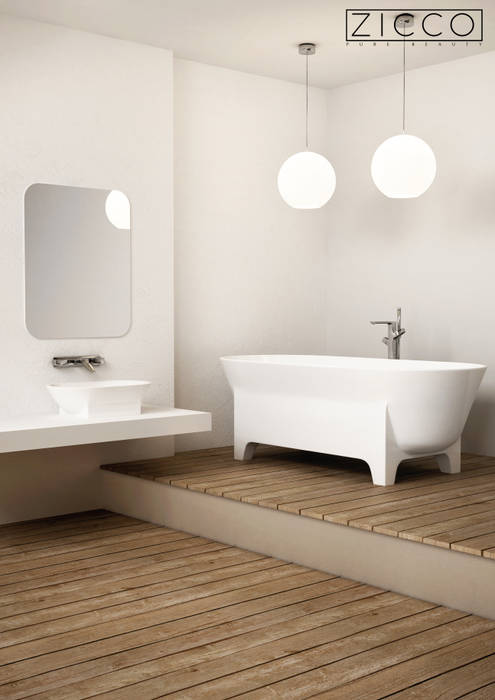 Freistehende Badewannen aus Mineralguss , ZICCO GmbH - Waschbecken und Badewannen in Blankenfelde-Mahlow ZICCO GmbH - Waschbecken und Badewannen in Blankenfelde-Mahlow Modern Bathroom