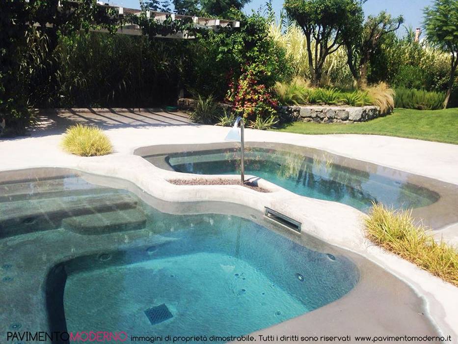 Rivestimenti per piscine in cemento armato, Pavimento Moderno Pavimento Moderno Piscinas naturales