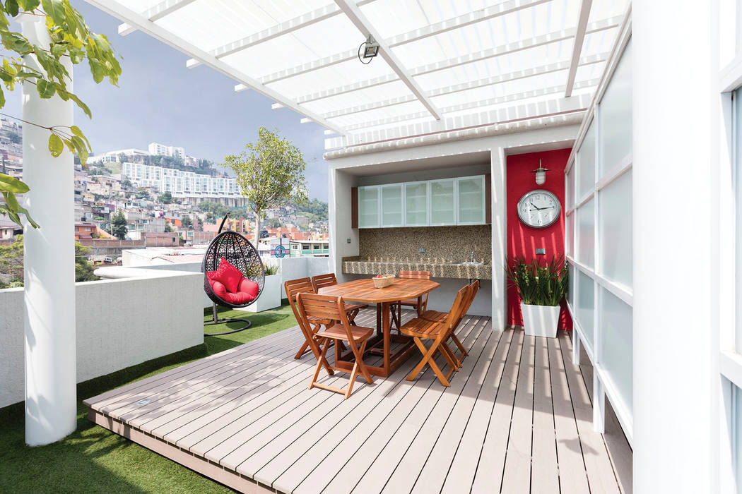 Parque residencial los azulejos: terrazas de estilo por bienes raices