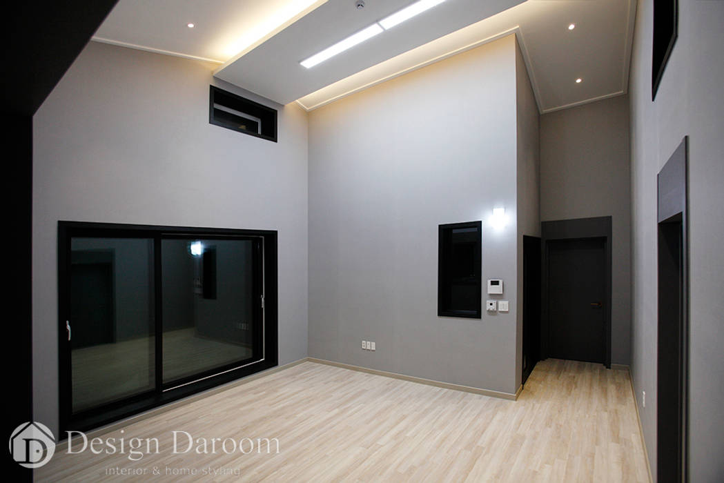 용인 전원주택 B동 30py, Design Daroom 디자인다룸 Design Daroom 디자인다룸 Salones de estilo moderno