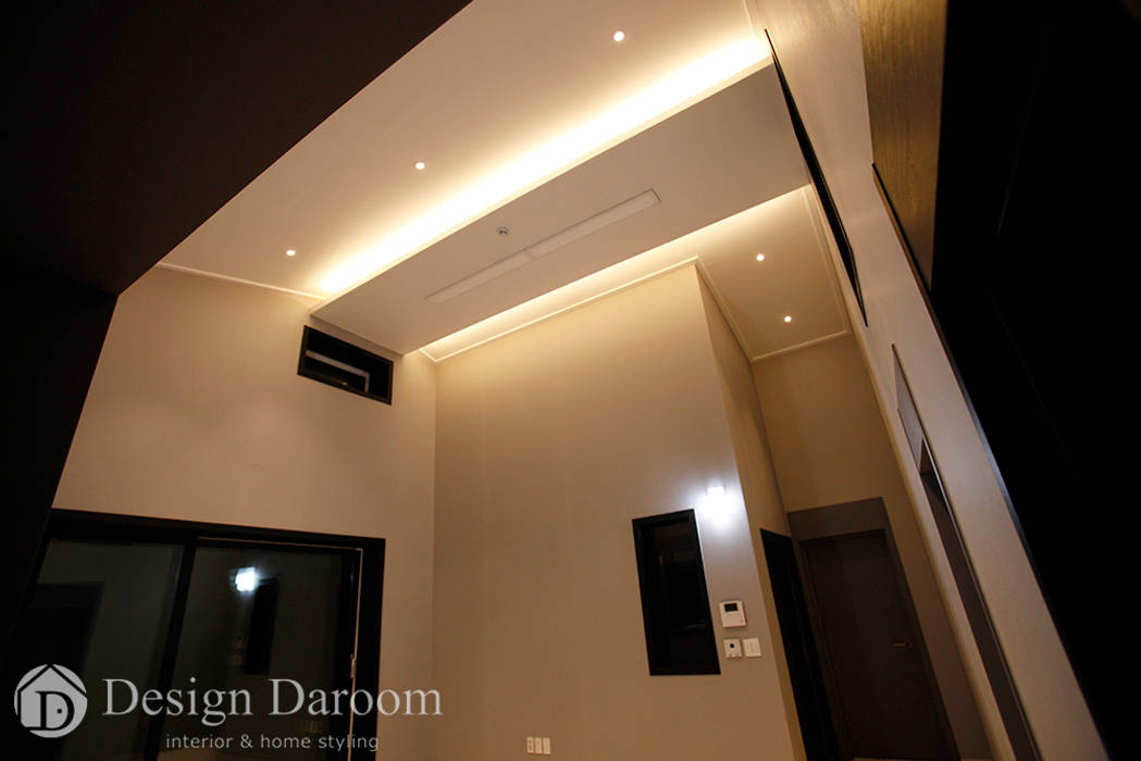 용인 전원주택 B동 30py, Design Daroom 디자인다룸 Design Daroom 디자인다룸 Salones de estilo moderno