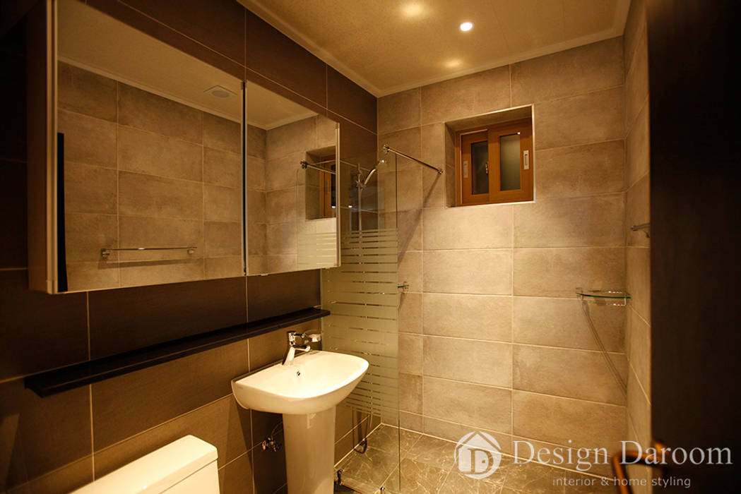 용인 전원주택 B동 30py, Design Daroom 디자인다룸 Design Daroom 디자인다룸 Modern Banyo