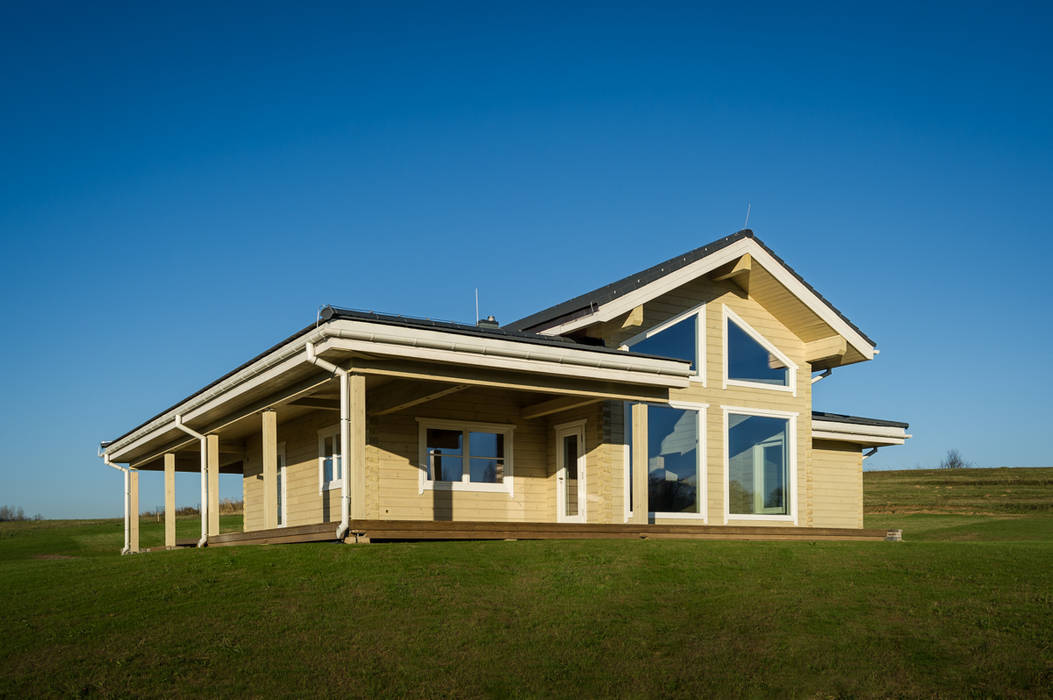 Fertighaus aus Holz mit einzigartigem Raumgefühl, THULE Blockhaus GmbH - Ihr Fertigbausatz für ein Holzhaus THULE Blockhaus GmbH - Ihr Fertigbausatz für ein Holzhaus 層疊式原木屋