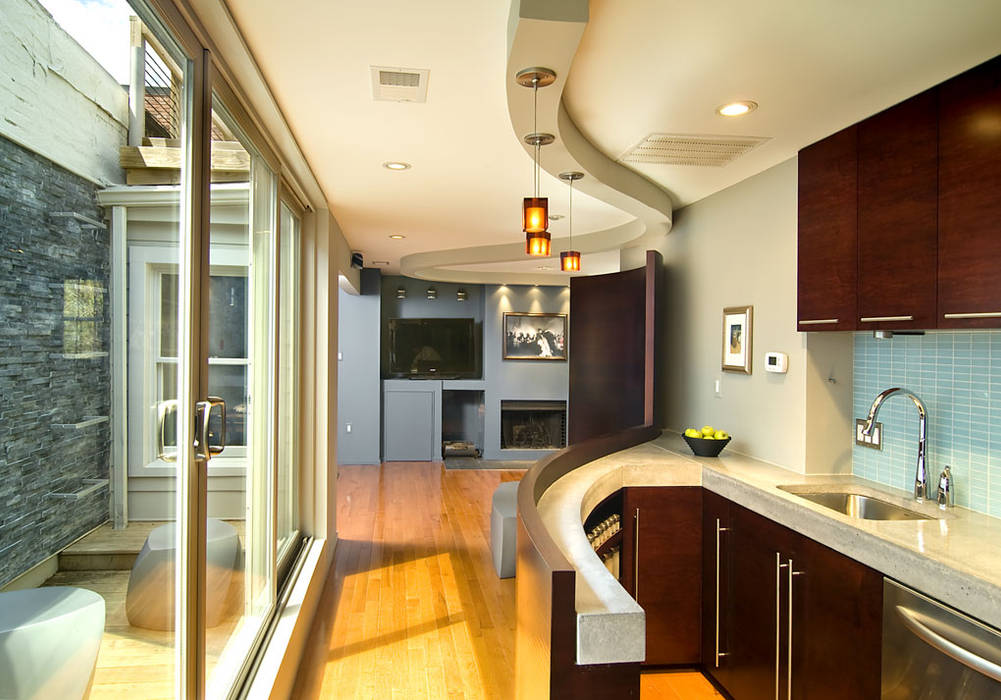 D Street, KUBE architecture KUBE architecture Modern Kitchen modern,modern kitchen,modern hall