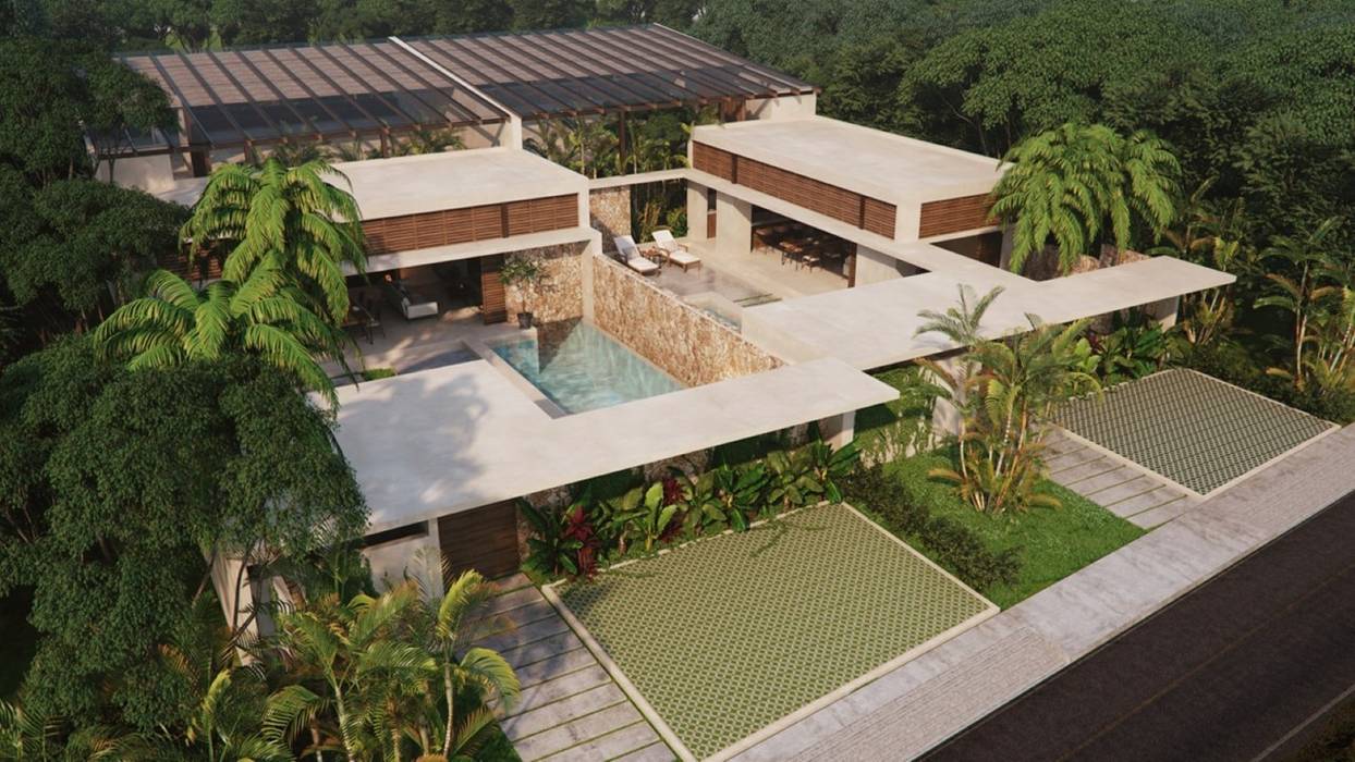 VILLAS GEMELAS TULUM, Carlos Gallego Carlos Gallego Nhà gia đình