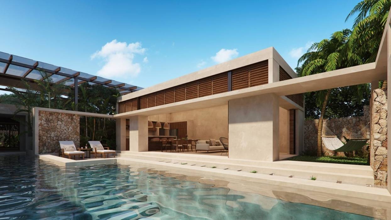 VILLAS GEMELAS TULUM, Carlos Gallego Carlos Gallego 獨棟房