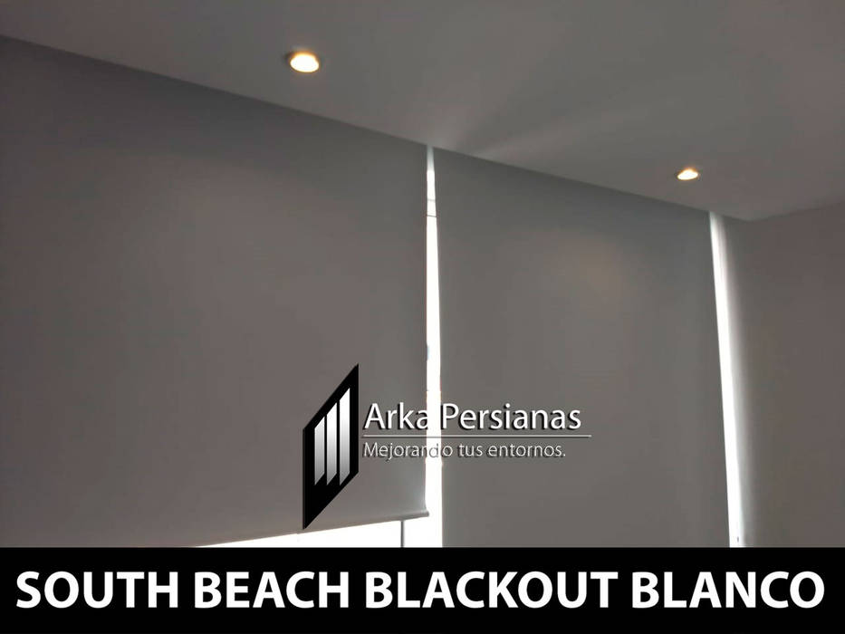 Enrollables Blackout color Blanco, Arka Persianas Arka Persianas Shutters