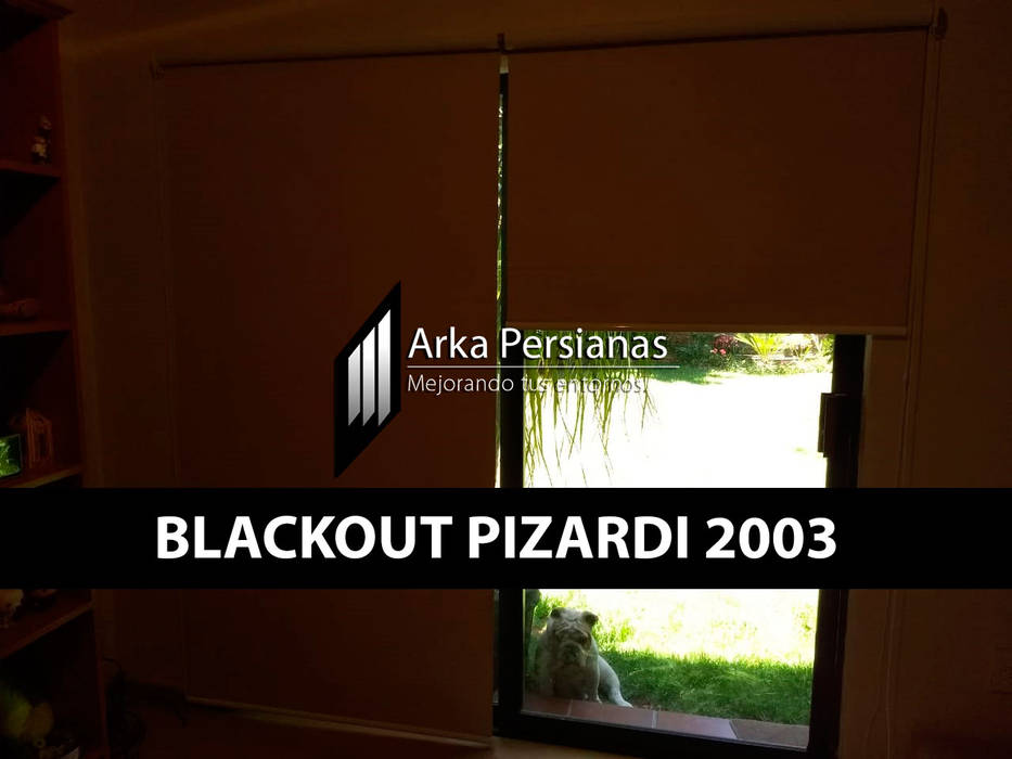 Enrollables Blackout Pizardi, Arka Persianas Arka Persianas Panjurlar