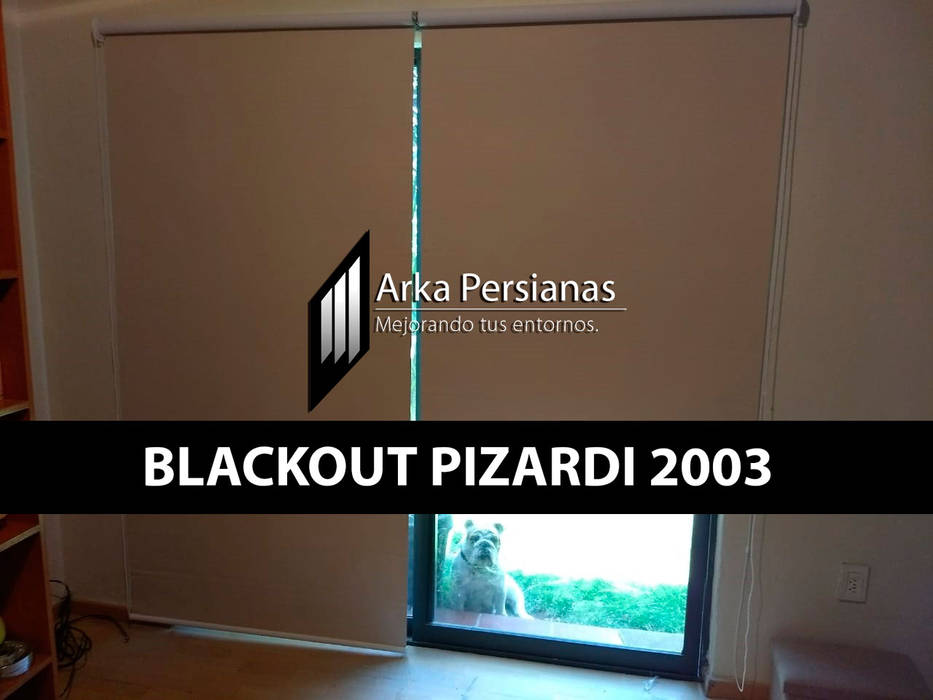 Enrollables Blackout Pizardi, Arka Persianas Arka Persianas Żaluzje