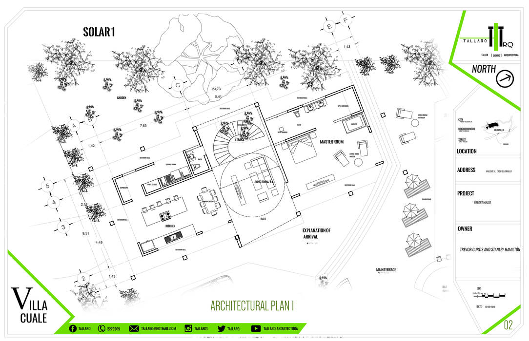 PLANTA 1 TALLARQ Villas diseño