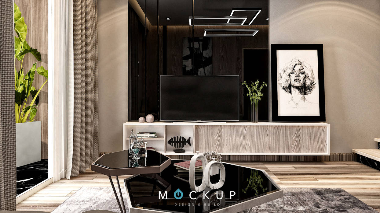 مدينتي - القاهرة الجديدة, Mockup studio Mockup studio Modern living room
