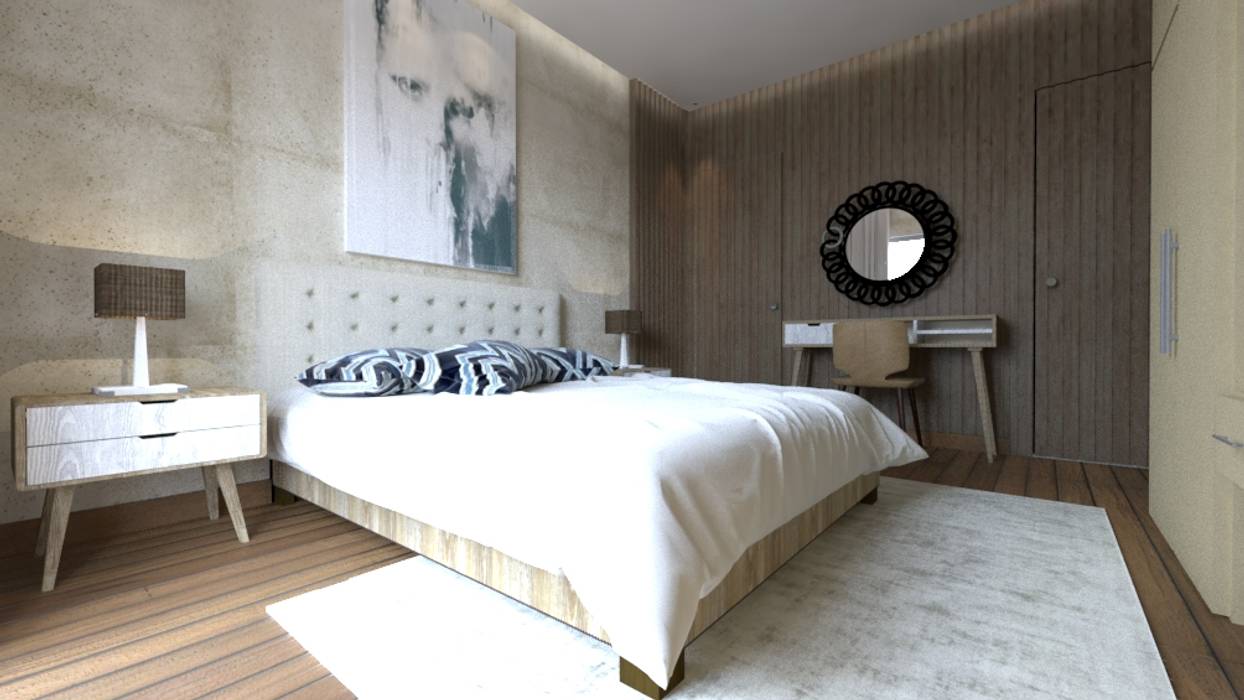 التجمع الاول - القاهرة الجديدة, Mockup studio Mockup studio Modern Bedroom