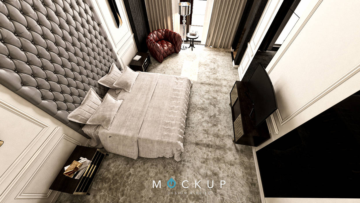 التجمع الاول - القاهرة الجديدة, Mockup studio Mockup studio Modern Yatak Odası