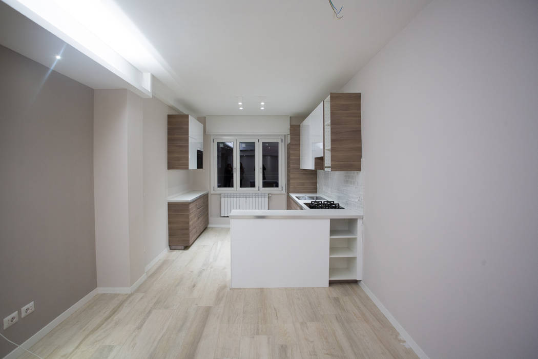 Appartamento Milano via Rembrandt - 78 mq, Ristrutturazione Case Ristrutturazione Case Cucina moderna
