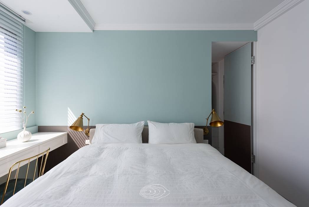 復古歐風X美式鄉村, 層層室內裝修設計有限公司 層層室內裝修設計有限公司 Country style bedroom
