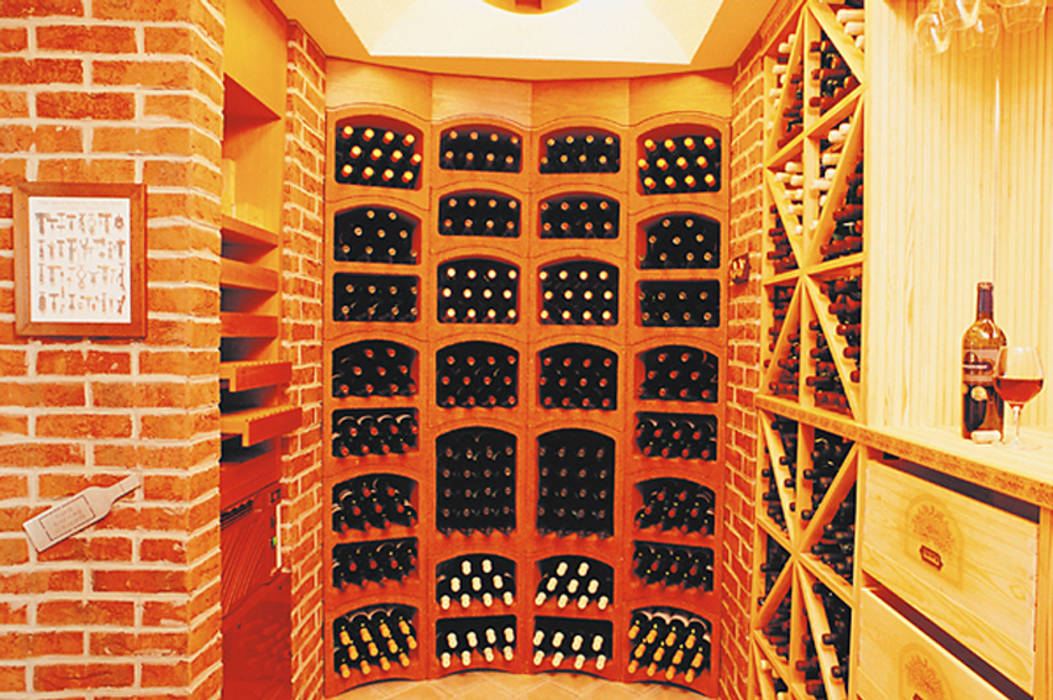 Proposte arredo cantina con portabottiglie in pietra Bloc Cellier, ShoWine ShoWine Wine cellar Stone