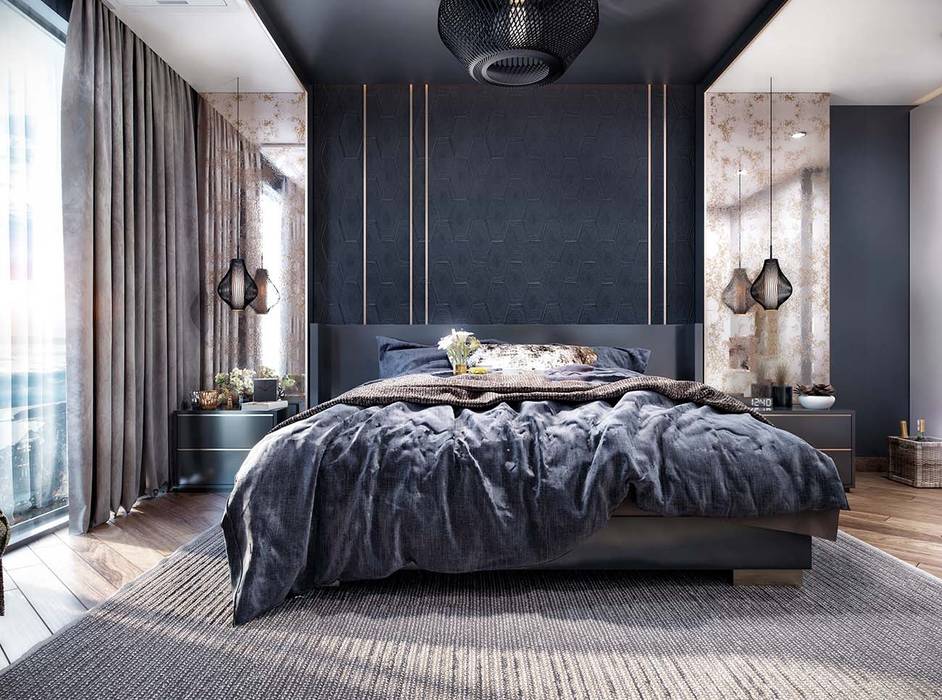 Yatak odası renk seçimi ante mi̇marlik modern yatak odası homify