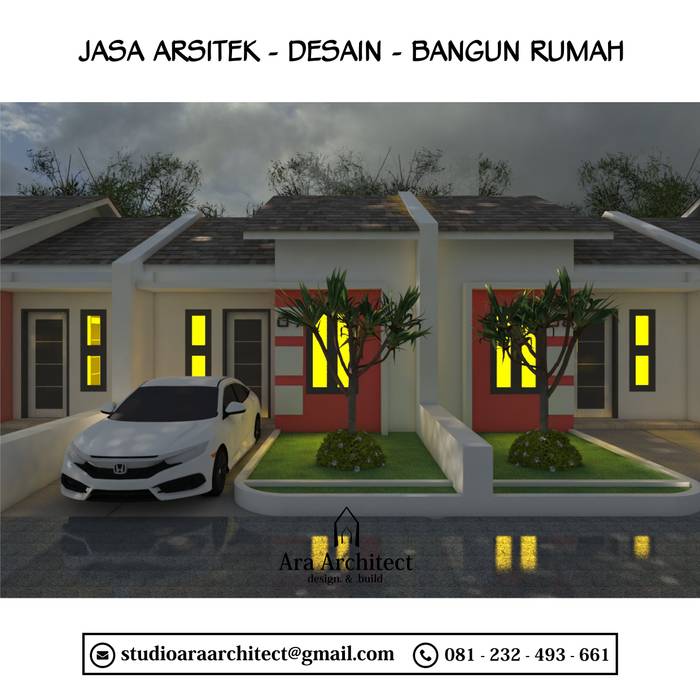 Desain Perumahan Bapak Tarman Tipe 30 Mojokerto, Ara Architect Studio Ara Architect Studio