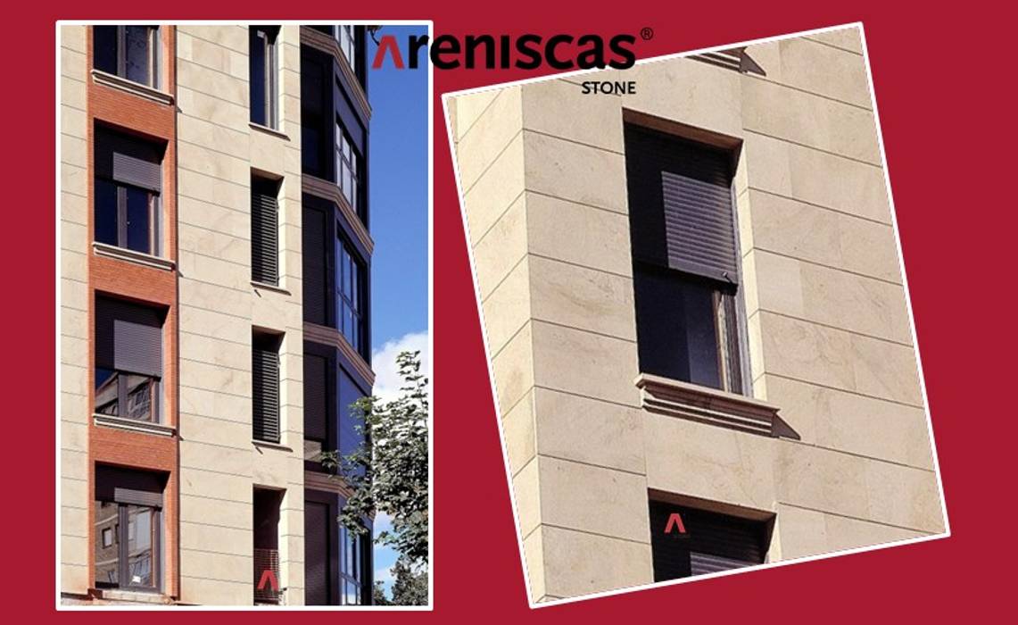 Fachada en Piedra Natural - Natural Stone cladding - Façade en Pierre Naturelle - Rivestimenti in Pietra Naturale - | | | www.areniscas.com , ARENISCAS STONE ARENISCAS STONE 華廈 石器