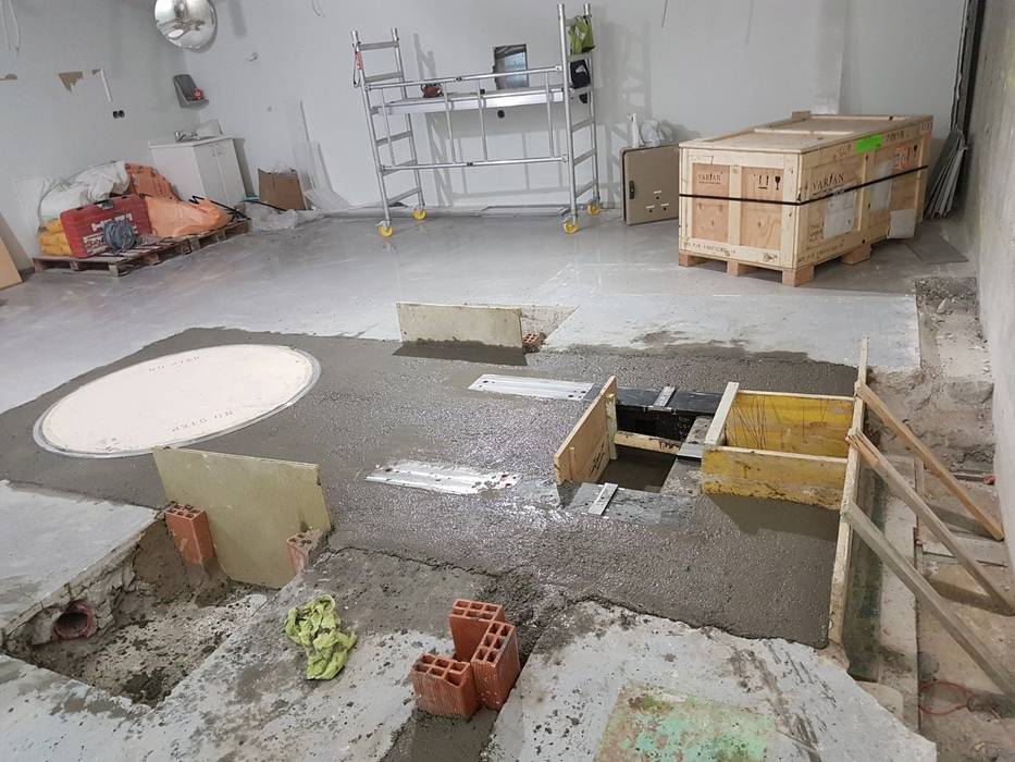 Rehabilitación de una sala de radiología del hospital Marqués de Valdecilla., MAU CONSTRUCCIONES Y REFORMAS EN CANTABRIA MAU CONSTRUCCIONES Y REFORMAS EN CANTABRIA مساحات تجارية مستشفيات