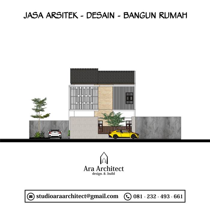 Desain Rumah Dua Lantai Bapak Yongki Di Bogor, Ara Architect Studio Ara Architect Studio